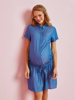 Vestidos-Ropa Premamá-Vestido camisero para embarazo
