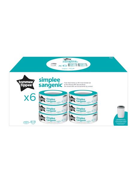 Recambios Simplee x 6 TOMMEE TIPPEE GRIS OSCURO LISO 