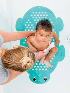 Puericultura- Cuidado del bebé-Accesorios baño bebé-Alfombra de baño y almacenaje 2 en 1 INFANTINO