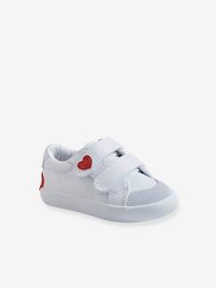 Calzado-Calzado bebé (16-26)-El bebé camina niña (20-26)-Zapatillas deportivas de lona con tiras autoadherentes bebé niña