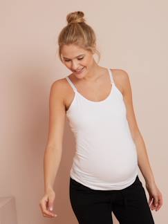 Preparar la llegada del bebé - Homewear Futura mamá-Ropa Premamá-Pack de 2 camisetas para lactancia con tirantes finos