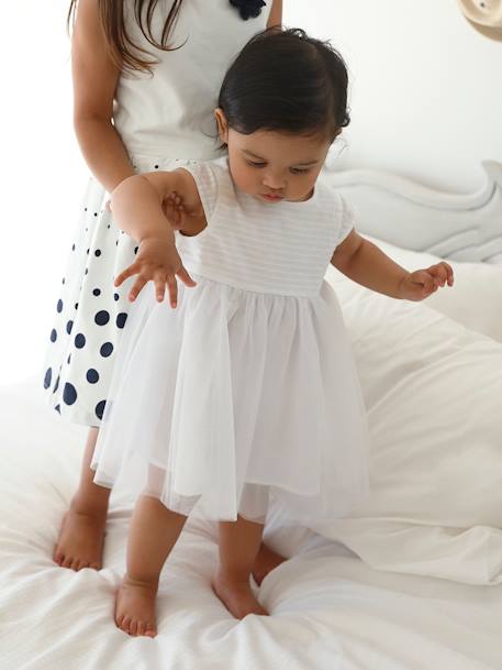Ropa de Fiesta-Bebé-Vestidos, faldas-Vestido de ceremonia con tul para bebé