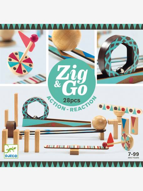 Zig & Go 28 piezas DJECO marrón 