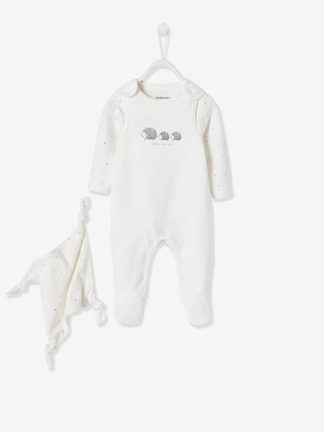 Bebé-Conjuntos-Conjunto para recién nacido + body + doudou de algodón orgánico