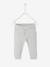 Pantalón leggings de algodón orgánico, para bebé GRIS CLARO LISO 