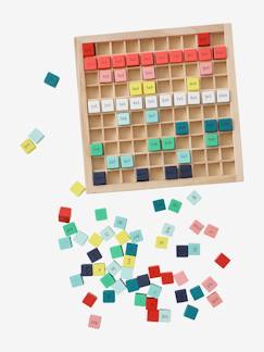 Juguetes-Juegos educativos-Leer, escribir, contar y leer la hora-Juego de tablas de multiplicar de madera