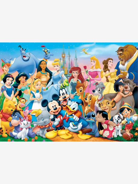 Puzzle de madera 100 piezas El maravilloso mundo de Disney® EDUCA AZUL OSCURO LISO CON MOTIVOS 