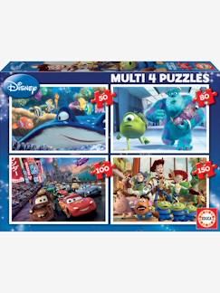 Lote de 4 puzzles progresivos de 50 a 150 piezas Multi 4 Disney® Pixar EDUCA