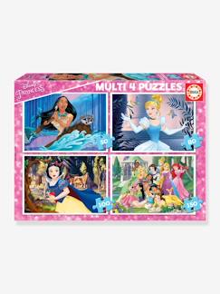 Ideas Regalo Cumpleaños-Lote de 4 puzzles progresivos de 50 a 150 piezas Disney® Princesas EDUCA