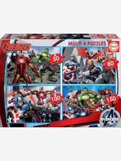 Lote de 4 puzzles progresivos de 50 a 150 piezas Multi 4 Marvel® Los Vengadores EDUCA
