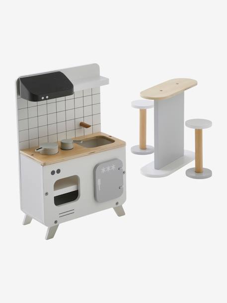 Mobiliario de cocina para muñeca modelo blanco 