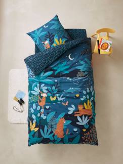 Jungle Safari-Textil Hogar y Decoración-Ropa de cama niños-Fundas nórdicas-Conjunto de funda nórdica + funda de almohada infantil Jungle Night