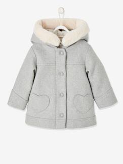 Abrigo con capucha para bebé niña
