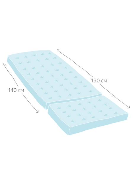 Colchón de látex especial para cama evolutiva BLANCO CLARO LISO 