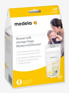 Puericultura-Lactancia-Caja de 50 bolsitas de conservación de leche materna Pump & Save MEDELA