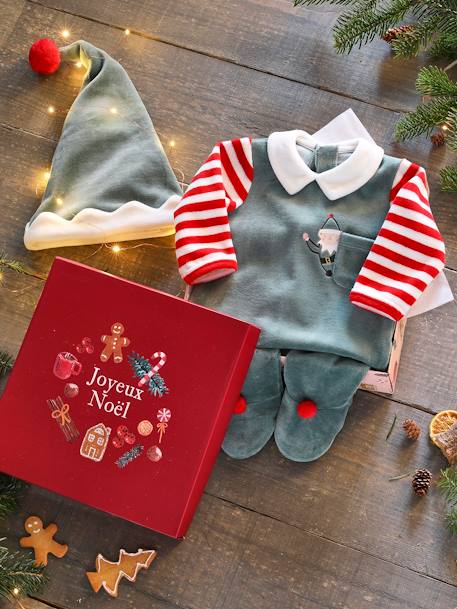 Toda la Selección-Bebé-Estuche de Navidad unisex para bebé pijama + gorro