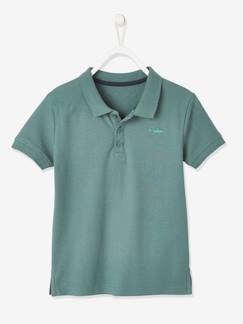 camisetas-Niño-Polo de manga corta con bordado en el pecho, para niño