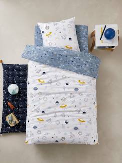 Textil Hogar y Decoración-Ropa de cama niños-Conjunto de funda nórdica + funda de almohada infantil Basics, Cosmos