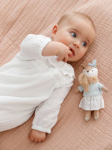 Bebé-Monos y petos-Mono de gasa de algodón forrado para bebé