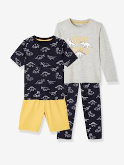 Niño-Pijamas -Lote pijama + pijama con short Dinosaurio