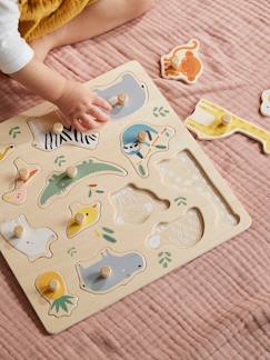 Juegos de mesa y educativos-Juguetes-Juegos educativos-Puzzle con botones Selva