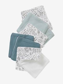 Textil Hogar y Decoración-Ropa de baño-Toallas de baño-Lote de 10 toallitas lavables