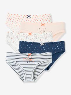 Pijamas y bodies bebé-Pack de 5 braguitas fantasía para niña