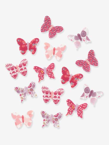 Lote de 14 mariposas decorativas niña Multicolor 