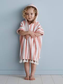 Textil Hogar y Decoración-Ropa de baño-Ponchos-Poncho de baño a rayas, para bebé, personalizable