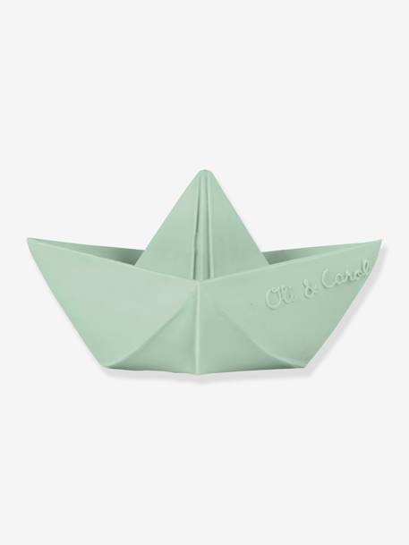 Juguete de baño Barco Origami - OLI & CAROL menta+nude 