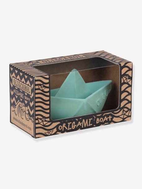 Juguete de baño Barco Origami - OLI & CAROL menta+nude 