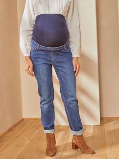 Pantalones prendas punto-Ropa Premamá-Vaqueros embarazo-Vaqueros mom para embarazo con banda sin costuras