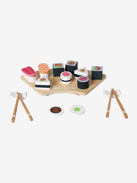 Set sushi de madera FSC® multicolor 