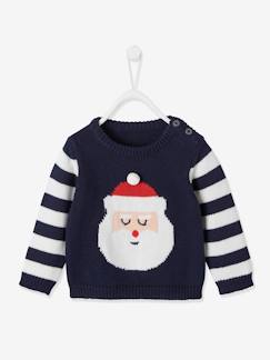 Ecorresponsables-Jersey "Papá Noel" bebé de punto tricot