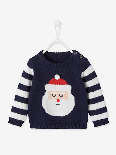 Ecorresponsables-Bebé-Jersey "Papá Noel" bebé de punto tricot