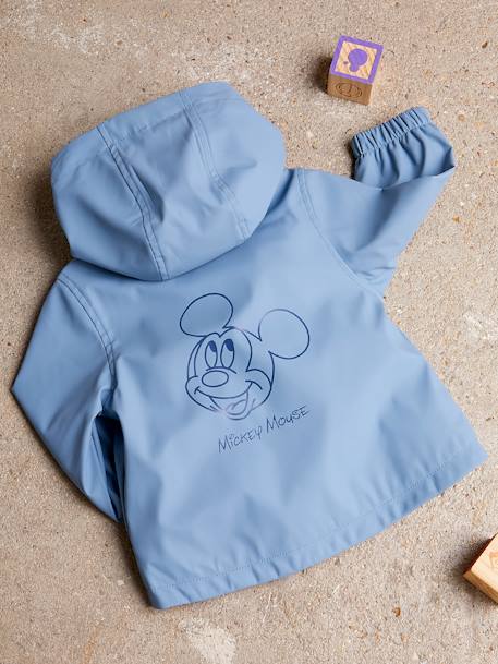 Cortaviento Disney Mickey® para bebé AZUL OSCURO LISO 
