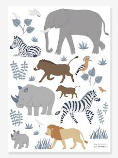 Textil Hogar y Decoración-Decoración-Papel pintado, pegatinas-Lámina de pegatinas LILIPINSO - Big five & Cie - animales de la selva
