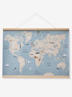 Textil Hogar y Decoración-Decoración-Cuadros, pósters y paneles-Decoración pared Mapa del Mundo