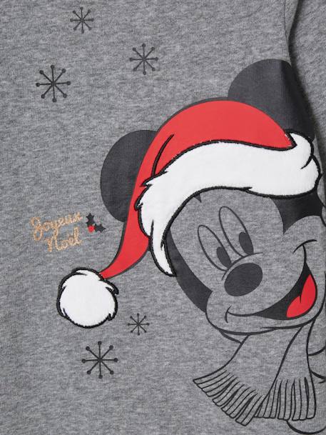 Pijama Navidad Disney® Mickey, para bebé niño GRIS MEDIO LISO CON MOTIVOS 