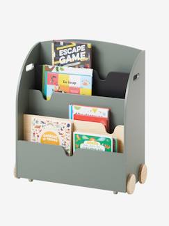 Ambientes Niños- Mi cabaña-Habitación y Organización-Almacenaje-Muebles de almacenaje-Estantería para libros con ruedas Línea SCHOOL