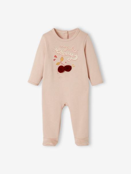 Pack de 2 pijamas de felpa para bebé ROSA CLARO BICOLOR/MULTICOLOR 