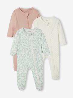 Pijamas-Lote de 3 pijamas de punto para bebé