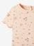 Camiseta Flores de punto canalé, para bebé ROSA CLARO ESTAMPADO 