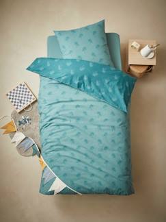 Ropa de cama-Textil Hogar y Decoración-Conjunto de funda nórdica + funda de almohada infantil Palmeras