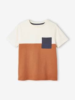 camisetas-Niño-Camisetas y polos-Camisetas-Camiseta colorblock de manga corta, para niño