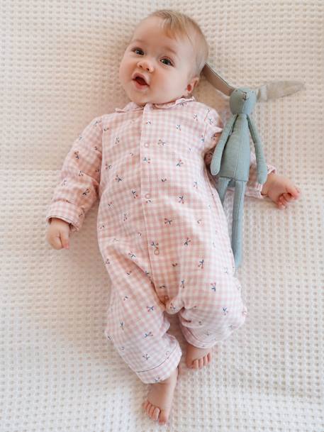 Ambientes Bebé - Vichy-Bebé-Pijama de franela de algodón, para bebé