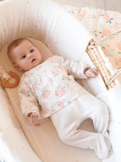 Bebé-Pijamas-Pelele efecto 2 en 1 de terciopelo y gasa de algodón para bebé, con doudou a juego