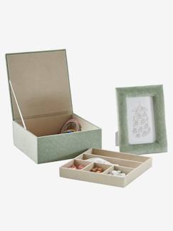 Textil Hogar y Decoración-Decoración-Pequeña decoración-Estuche regalo marco + caja de terciopelo con compartimentos