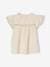 Conjunto de blusa de gasa de algodón y leggings estampados, para niña BLANCO CLARO LISO 