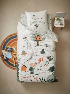 Textil Hogar y Decoración-Conjunto de funda nórdica + funda de almohada infantil Mi Cabaña